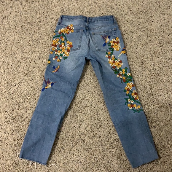 Free People Embroidered Jeans - Picture 2 of 6